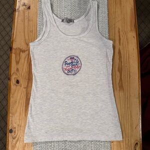 Women's motorcycle rally Gray Tank Top